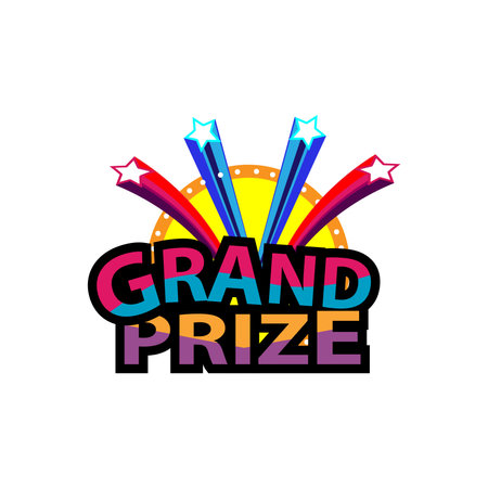 Grand Prize Medal on white background. Vector illustrationのイラスト素材