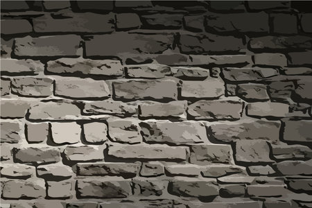 Bricks on cement wall dirty texture backgroundのイラスト素材