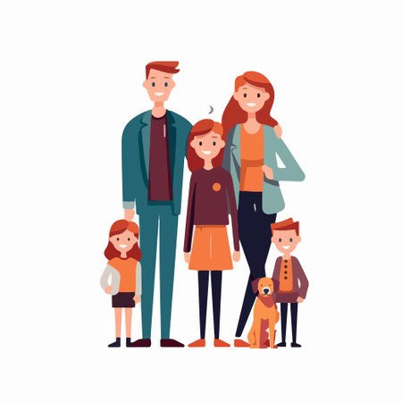 family character flat vector illustration element artのイラスト素材