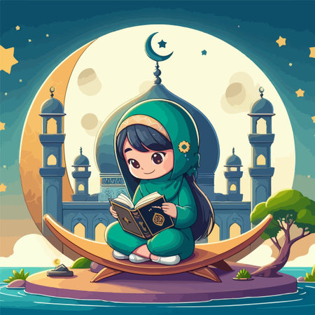 welcome ramadan illustration layout graphic artのイラスト素材