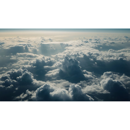 cloud view from sky high illustration background landscape