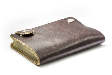 Credit cards wallet on a white background.の写真素材