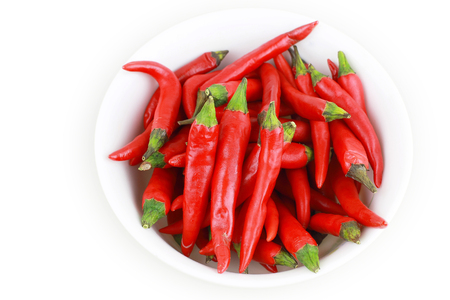 chili in the bowlの写真素材