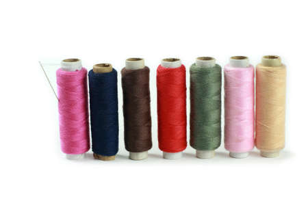 colorful sewing lineの写真素材