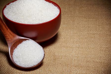 Bowl of sugarの写真素材