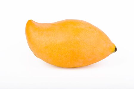 Ripe mango isolated on a white background.の写真素材