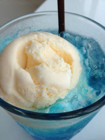 Blue Soda with Vanilla Ice Creamの素材