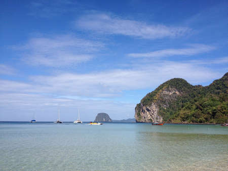 sea view on an islandの素材