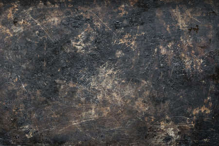 Old rusty metal baking sheet as a background. Copy space for text