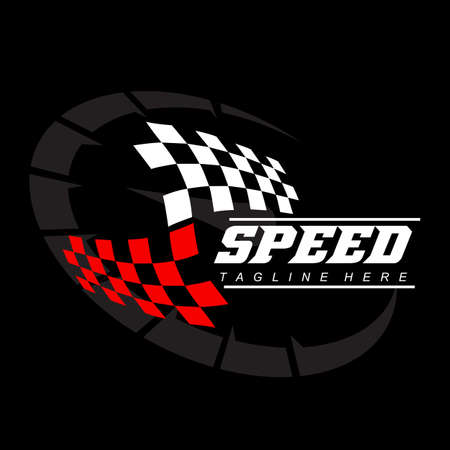 speedometer logo icon vector, vehicle speed design, design illustrationのイラスト素材