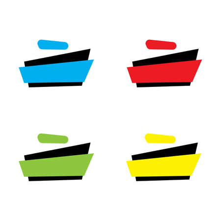 simple decoration banner logo vector symbolのイラスト素材
