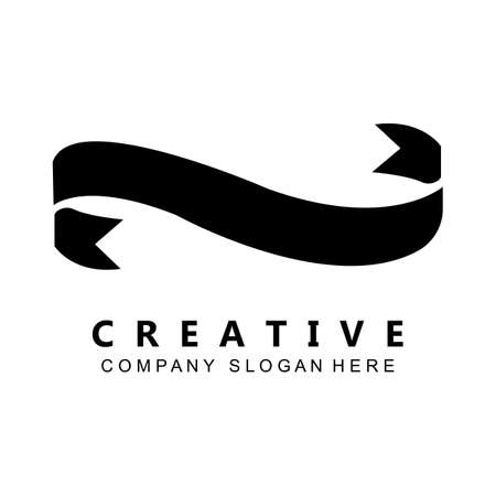 simple decoration banner logo vector symbolのイラスト素材