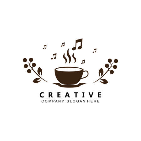 coffee bean icon vector illustration templateのイラスト素材