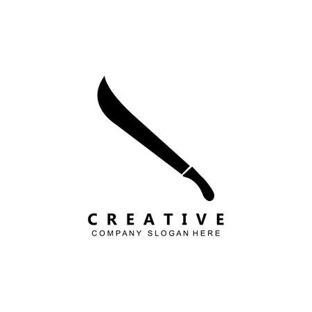 kung fu samurai fighting tools logo template vector iconのイラスト素材