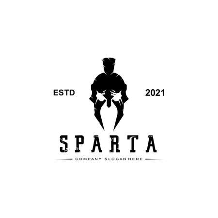 war helmet spartan logo vector symbolのイラスト素材
