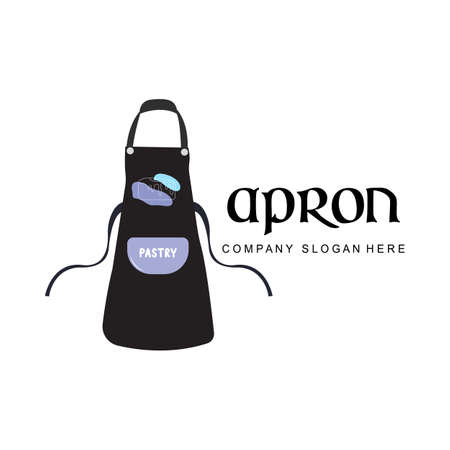 Chef Protective Clothing Apron Logo Vector, Sticker Illustration Design,Clothing,Backgroundのイラスト素材
