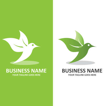 Simple hummingbird symbol vector logoのイラスト素材
