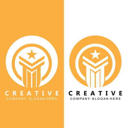 business pillar column logo vector symbol iconのイラスト素材