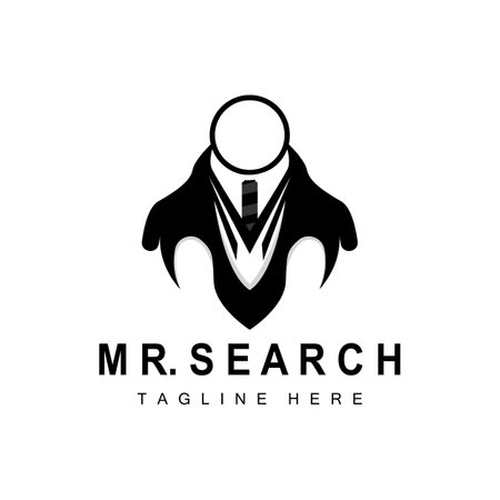 Search Logo Design, Detective Illustration, Home search, Glass Lens, Company Brand Vectorのイラスト素材