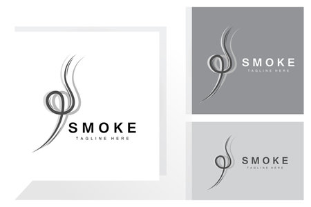 Steam Steam Logo Vector Hot Evaporating Aroma. Smell Line Illustration, Cooking Steam Icon, Steam Train, Baking, Smokingのイラスト素材