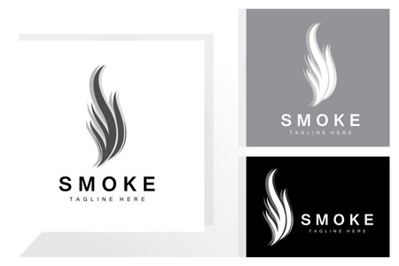 Steam Steam Logo Vector Hot Evaporating Aroma. Smell Line Illustration, Cooking Steam Icon, Steam Train, Baking, Smokingのイラスト素材