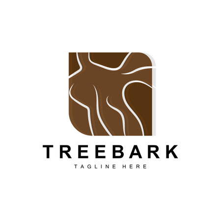Wood Layer Logo Tree Bark Structure Design Forest Template Vectorのイラスト素材