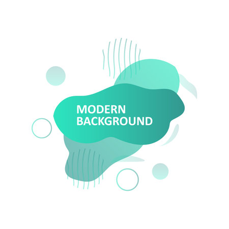 Abstract Liquid Shape. Water Paint Design, Abstract Modern Element Vector. Colored Gradient. Illustration Banner Abstract Gradient Liquid Shapeのイラスト素材