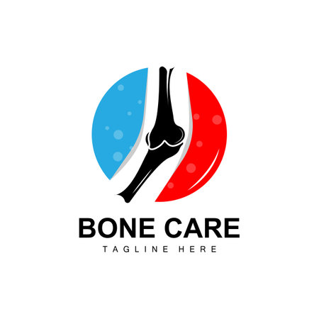 Bone Care Logo, Body Health Vector, Design For Bone Health, Pharmacy, Hospital, Health Product Brandのイラスト素材