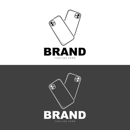 Smartphone Logo, Modern Electronics Vector, Smartphone Shop Design, Electronic Goodsのイラスト素材