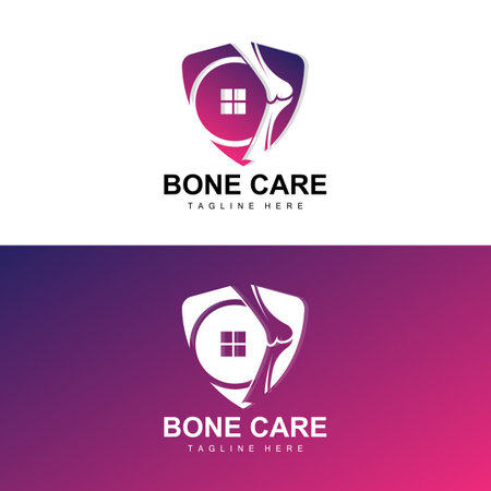 Bone Logo Design, Medical Health Body Parts Illustrationのイラスト素材