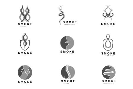 Steam Steam Logo Vector Hot Evaporating Aroma. Smell Line Illustration, Cooking Steam Icon, Steam Train, Baking, Smokingのイラスト素材