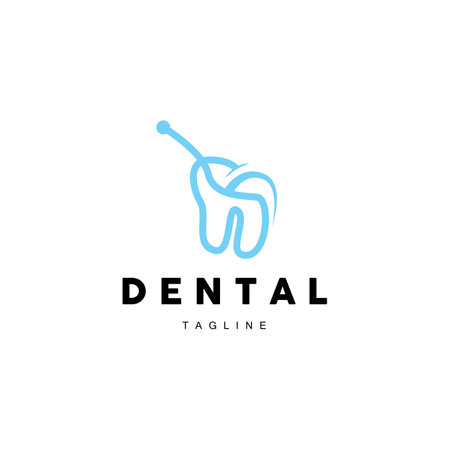 Tooth Logo, Dental Care Vector, Illustration Icon Designのイラスト素材