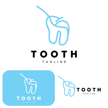 Tooth Logo, Dental Care Vector, Illustration Icon Designのイラスト素材
