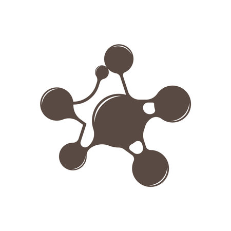 Neuron Logo, Cel Dna Network Vector, And Particle Technology, Simple Illustration Template Designのイラスト素材