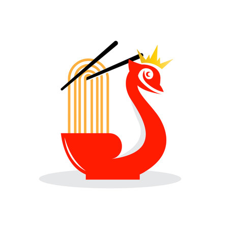 Logo Swan Vector Desain Template illustrationのイラスト素材