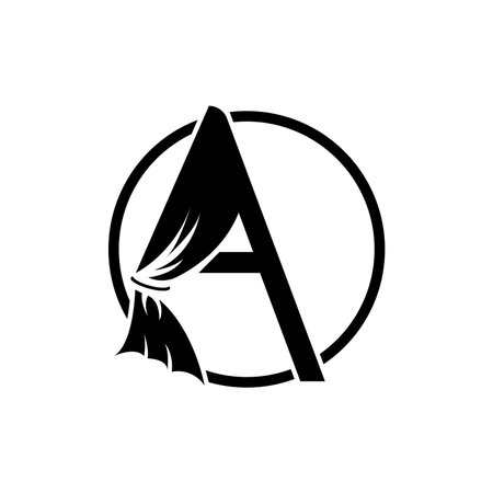 Home And Exhibition Curtain Logo Design, Building Decoration Vector Illustrationのイラスト素材