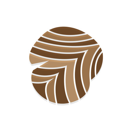 Wood Logo, Wood Layers And Natural Fibers Design, Carpenter Vector, Wood Toolsのイラスト素材