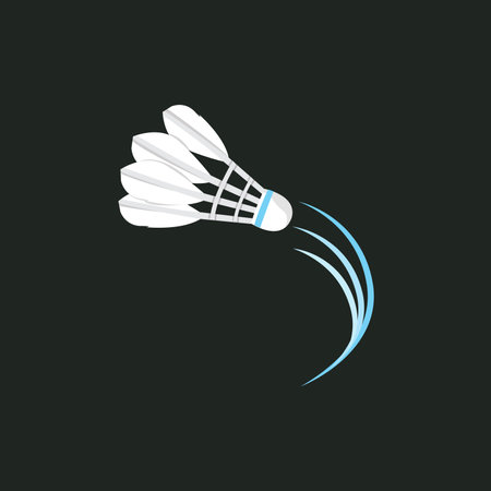 Badminton Logo Design, Sports Vector, Shuttlecock Logo, Badminton Tournament, Simple Minimalist Badgeのイラスト素材