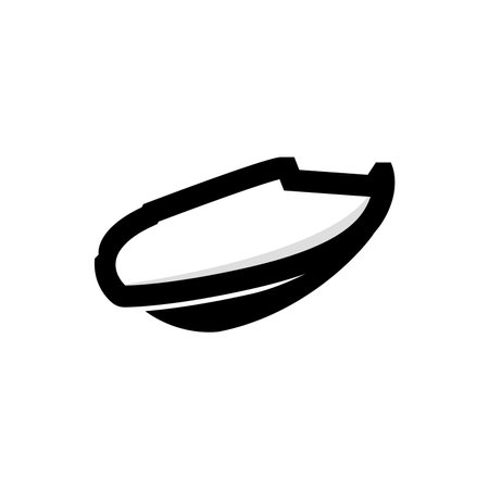 Sailboat Logo,Traditional Asian Boat Vector, Lake Ocean Icon Design, Fishing Boatのイラスト素材