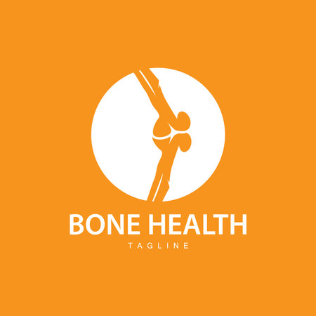 Bone Logo, Bone Care Health Design, Simple Symbol Template Illustrationのイラスト素材