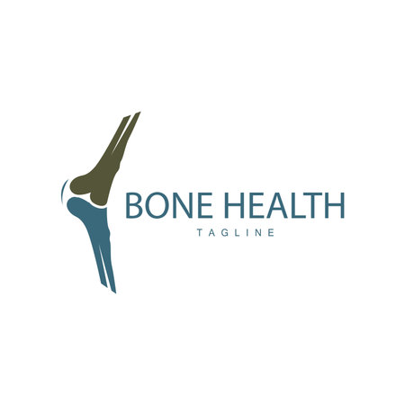 Bone Logo, Bone Care Health Design, Simple Symbol Template Illustrationのイラスト素材