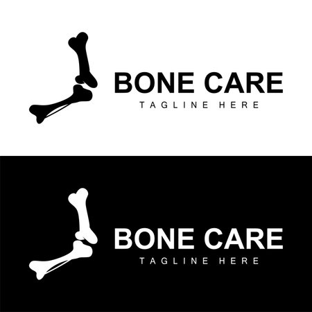Bone Health Logo Simple Illustration Silhouette Template Vector Designのイラスト素材