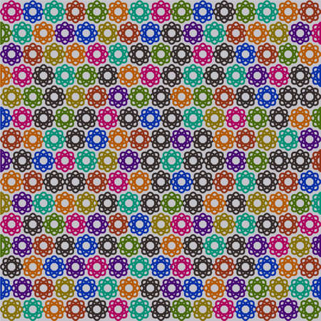 The Colorful Flower Design In Dark Backgroundの写真素材