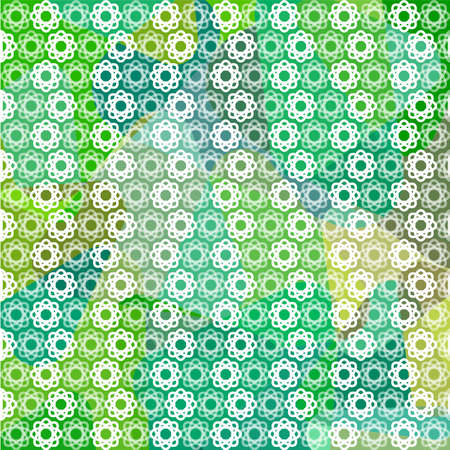 Flower Design In Green Backgroundの写真素材
