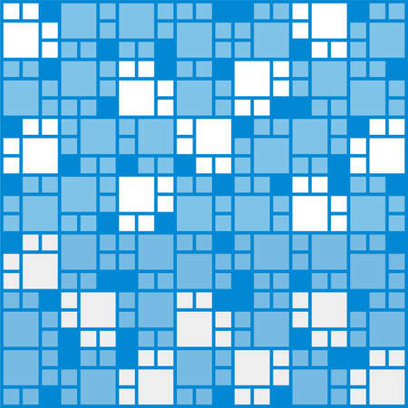 The Blue Square Pattern Wallpaperの写真素材
