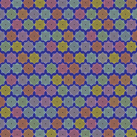 The Best Design and Colorful Pattern Wallpaper in Blue Backgroundの写真素材