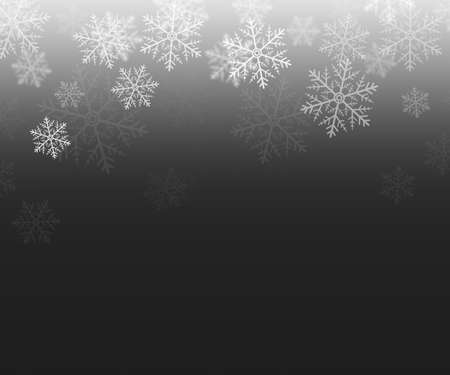 Winter Background with Snowflakesの写真素材
