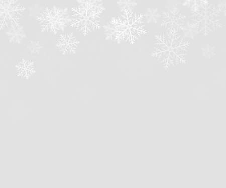 Winter Background with Snowflakesの写真素材
