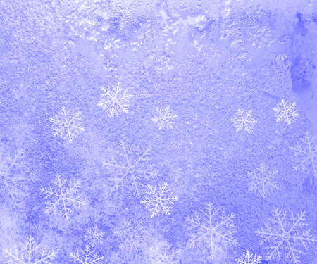 Winter Background with Snowflakesの写真素材
