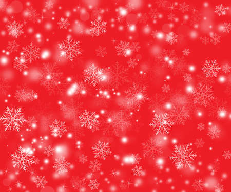 Winter Background with Snowflakesの写真素材